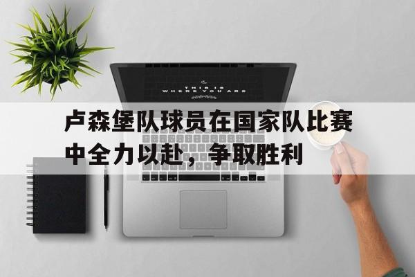 卢森堡队球员在国家队比赛中全力以赴，争取胜利